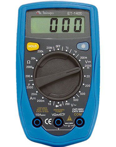 Multímetro Digital Data Hold - Minipa ET-1400