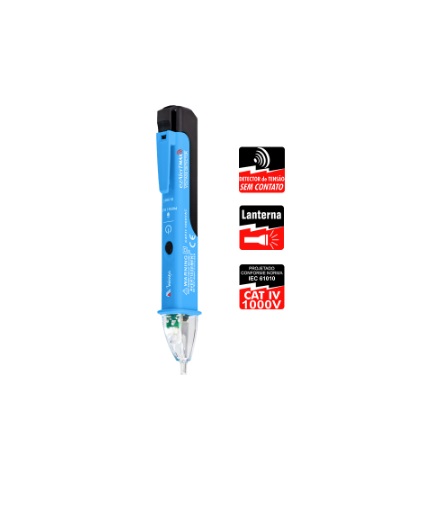 Detector de Tensão AC entre 50V e 1000V - CAT IV Minipa EZ ALERT MAX
