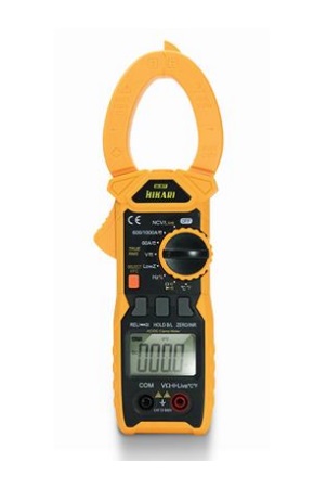 ALICATE AMPERIMETRO DIGITAL HA-3677 DISPLAY 6000 CONTAGENS AC/DC  TRUE RMS NCV LIVE VFC LowZ CAT III 600V