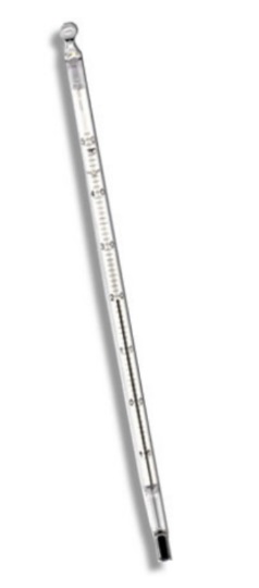 Termômetro Quimico Capilar Transparente -10/+52:0,2°C | INCOTERM 5088