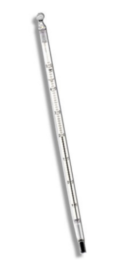 TERMÔMETRO QUÍMICO CAPILAR TRANSPARENTE -48/+102:0,2°C | INCOTERM 5089