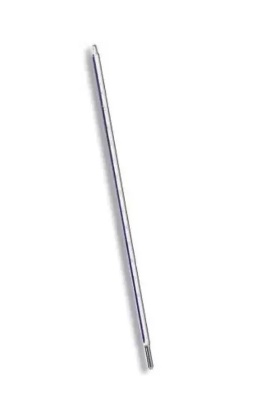 Termômetro químico escala interna +248+302°C resolução 0,2°C precisão ±0,2°C Hg 340+0,5×8+5mm Incoterm 5093