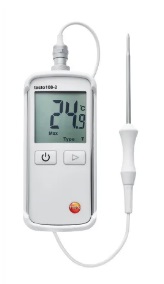 Instrumento de medição de temperatura com sonda bloqueável - Testo 108-2 - 0563 1082