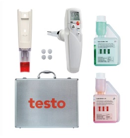 Kit de Instrumento de medição de pH / temperatura para meios semi-sólidos - Testo 205 - 0563 2052