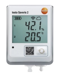 Data logger WiFi com display e sonda de temperatura e umidade conectável - Testo Saveris 2 H2 - 0572 2035