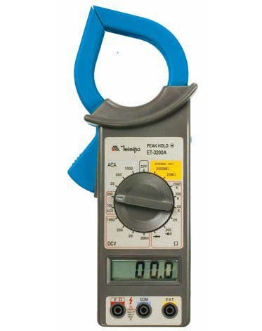 Alicate Amperímetro 1000A AC - Minipa ET-3200A