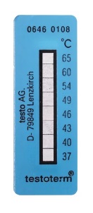 Tira Adesiva para Medição de Temperatura (37 °C a 65°C) Pacote com 10 unidades - Testo 0646 0108