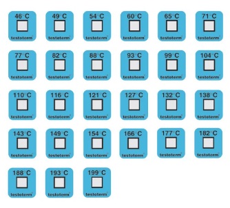 Tira Adesiva para Medição de Temperatura (+110 °C) Pacote com 50 unidades - Testo 0646 1110