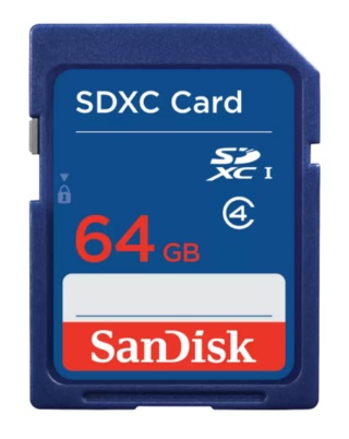 Cartão de memória SDHC/SDXC - 64GB Sandisk