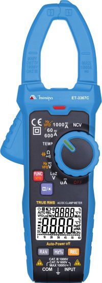 Alicate Amperímetro 6000 cont. CAT IV 600V / True RMS / Função NCV - Minipa ET-3367C