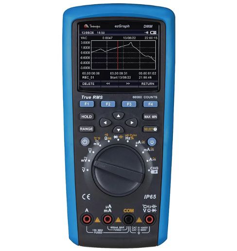 Multímetro Digital  4 5/6D Gráfico/TrueRMS AC+DC/CAT IV - Minipa ezGraph