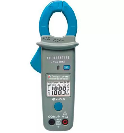 Alicate Amperímetro Digital / Auto teste / Tensão sem contato NCV - Minipa ET-3550