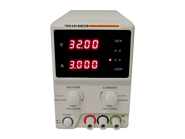 Fonte de Alimentação DC 3A Hikari HF-3203S