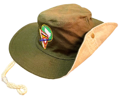 CHAPÉU AUSTRALIANO DESBRAVADOR - VERDE MILITAR E CÁQUI - D4