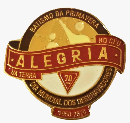 PRENDEDOR DIA MUNDIAL DBV - 70 ANOS (2020) - ALEGRIA