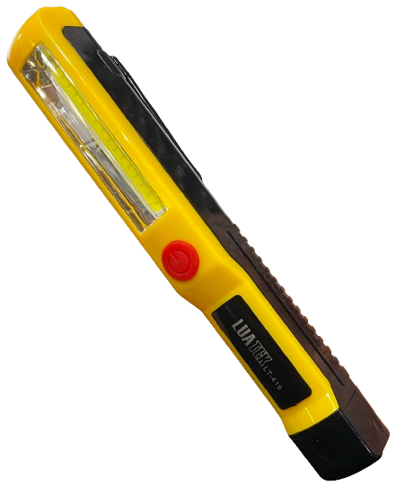 LANTERNA DE TRABALHA COM IMÃ - LUATEK AMARELO