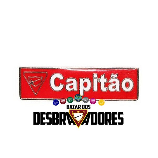 DISTINTIVO FUNÇÃO UNIDADE CAPITÃO - METAL