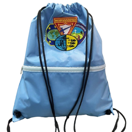 MOCHILA SACO (sacochila) - AZUL BEBÊ