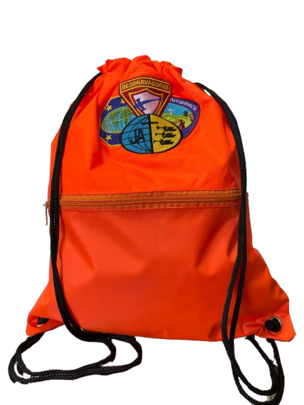 MOCHILA SACO (sacochila) - LARANJA FLUORESCENTE