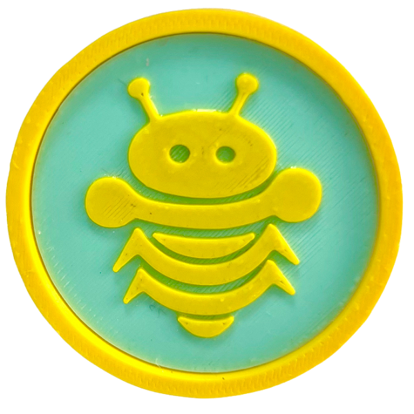 PRENDEDOR 3D - ABELHINHAS (4,3 cm X 4,3 cm)