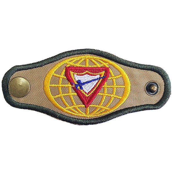 PRENDEDOR CÁQUI - COM BOTÕES (OFICIAL DE UNIFORME DE GALA)