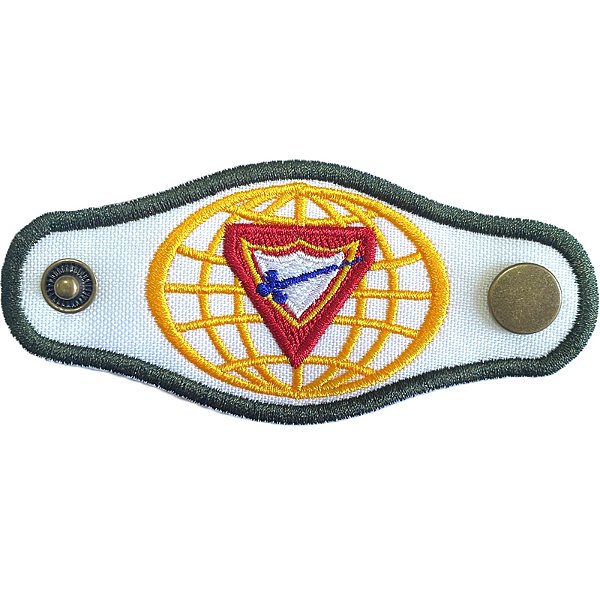 PRENDEDOR BRANCO- COM BOTÕES (OFICIAL DE UNIFORME DE GALA)