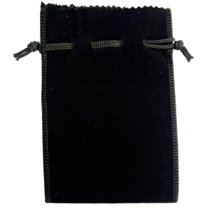 SAQUINHO DE VELUDO PRETO - 10 cm X 15 cm - EDIÇÃO DE NATAL
