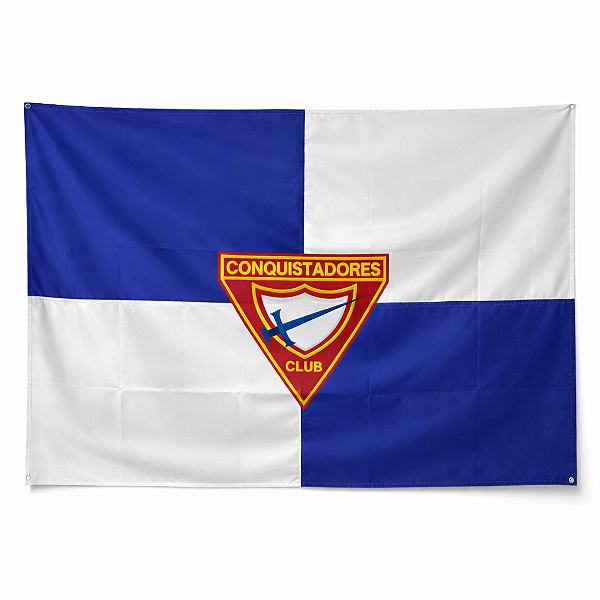 BANDEIRA CONQUISTADORES - EMBLEMA EM BORDADO