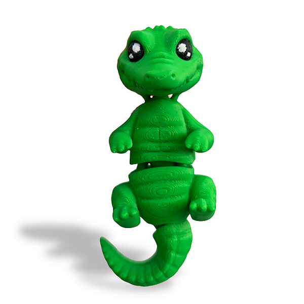 PRENDEDOR 3D ARTICULADO - JACARÉ