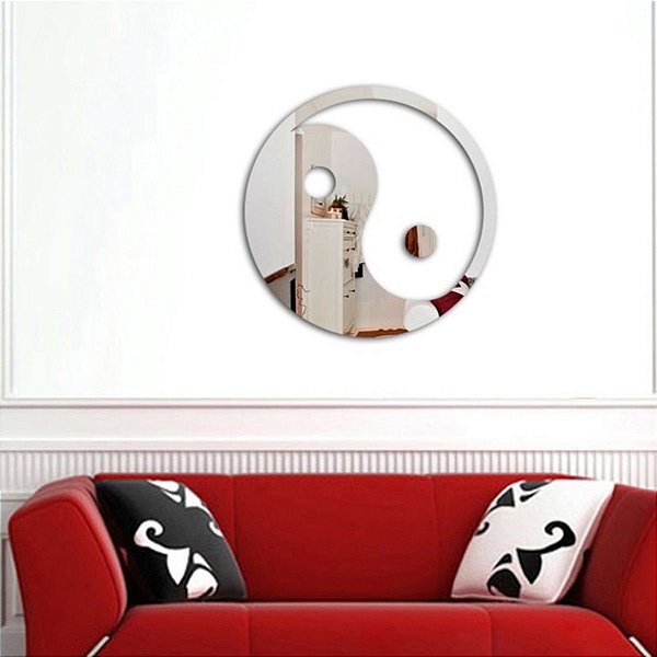 Espelhos Decorativos em Acrílico Yin Yang esp023