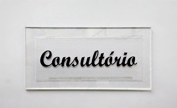 Placa em Acrílico de Identificação Consultório