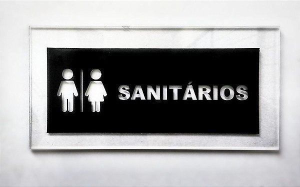 Placa de Acrílico Sanitários