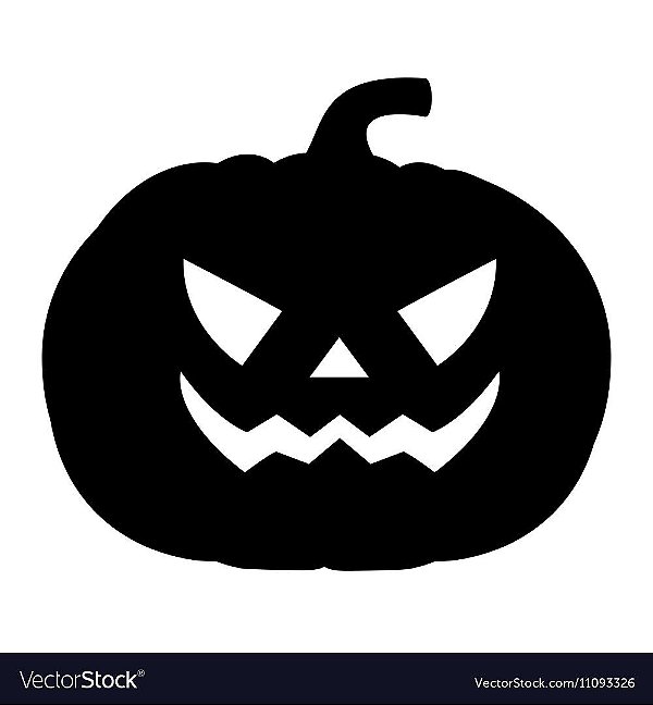 Desenho de adesivo de abóbora de halloween simples e ilustrativo
