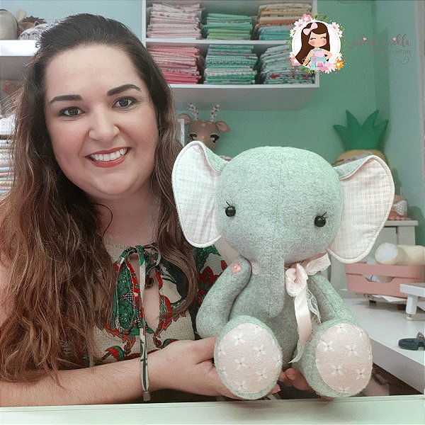 APOSTILA DIGITAL BABY ELEFANTE 3D (Faça à Mão ou na Máquina de Costura)