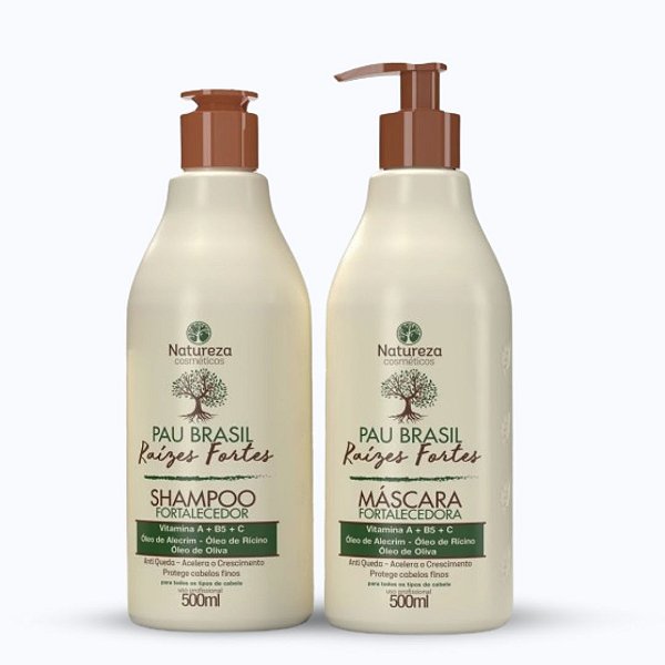 Kit Shampoo e Máscara Pau Brasil 500ml - Natureza Cosméticos