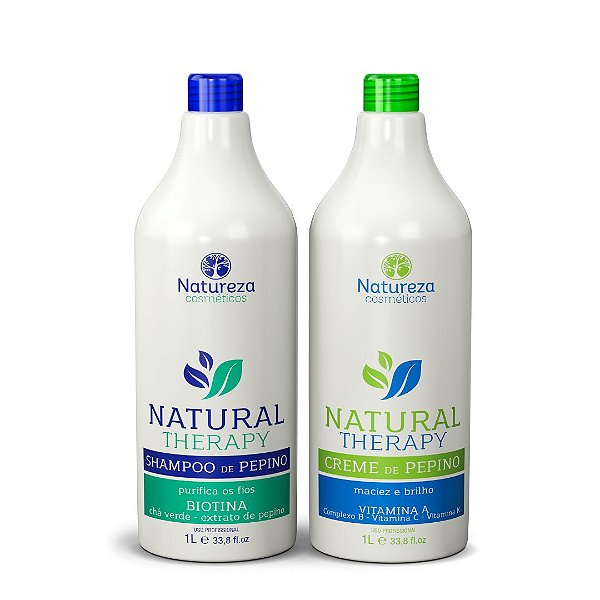 Creme de Pepino 1L - Shampoo e Condicionador - Natureza Cosméticos