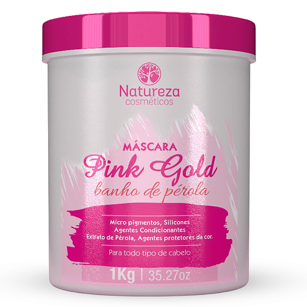 Máscara Pink Gold 1Kg  - Natureza Cosméticos