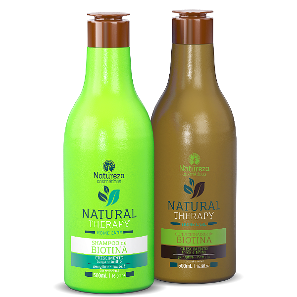 Home Care Biotina - Shampoo e Condicionador 500ml - Natureza Cosméticos