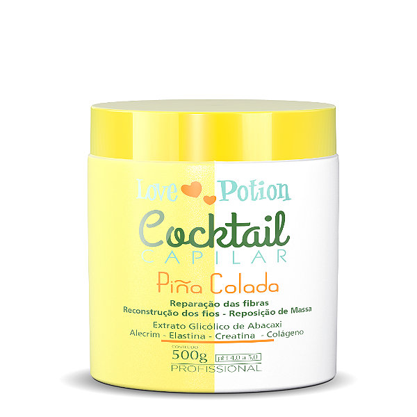 Máscara Piña Colada Cocktail Capilar 500g - Love Potion