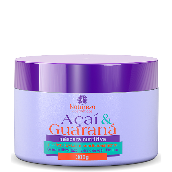 Máscara Açaí e Guaraná 300g- Natureza Cosméticos