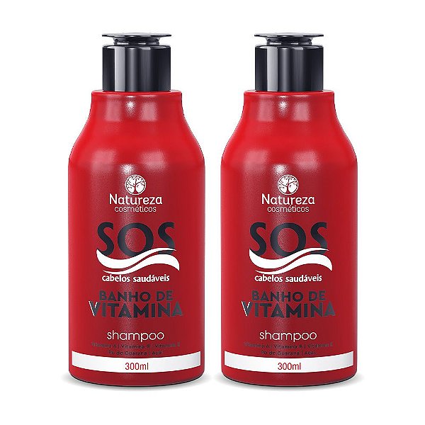 2 Shampoos Home care - Sos - Natureza Cosméticos