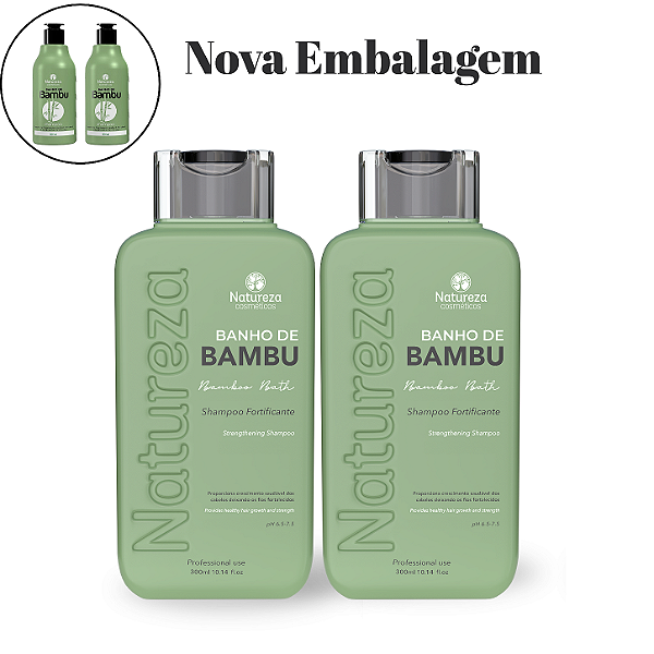 2 Shampoos Home Care - Bambu - Natureza Cosméticos