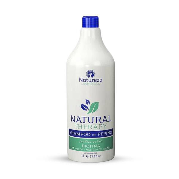 1 Shampoo Litro - Natural Therapy de Pepino - Natureza Cosméticos