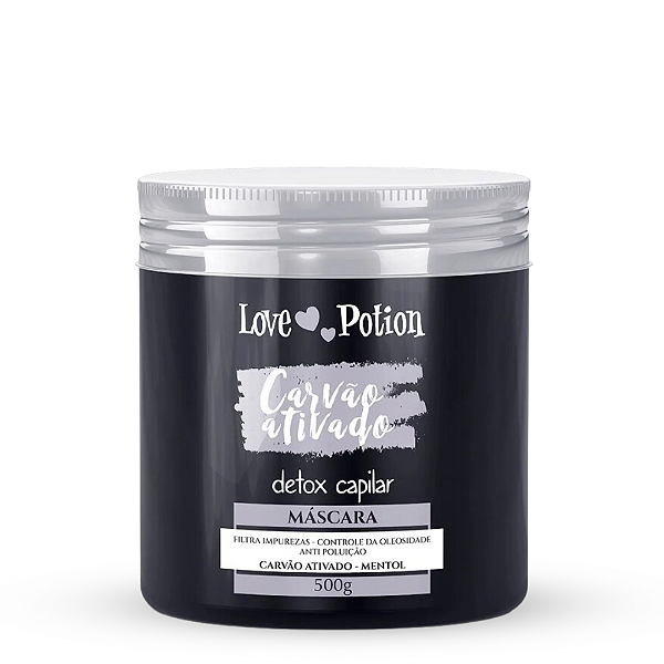 Máscara Carvão Ativado - Detox Capliar 500g - Love Potion