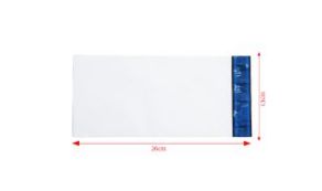 Envelope Plástico Liso c/ Bolha 13x26 Branco - Pct com 250 unidades