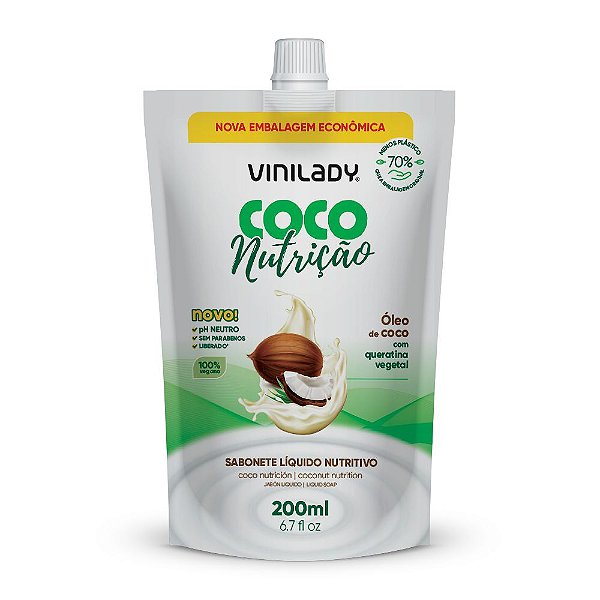 Sachê Sabonete Líquido Coco Nutrição 200ml