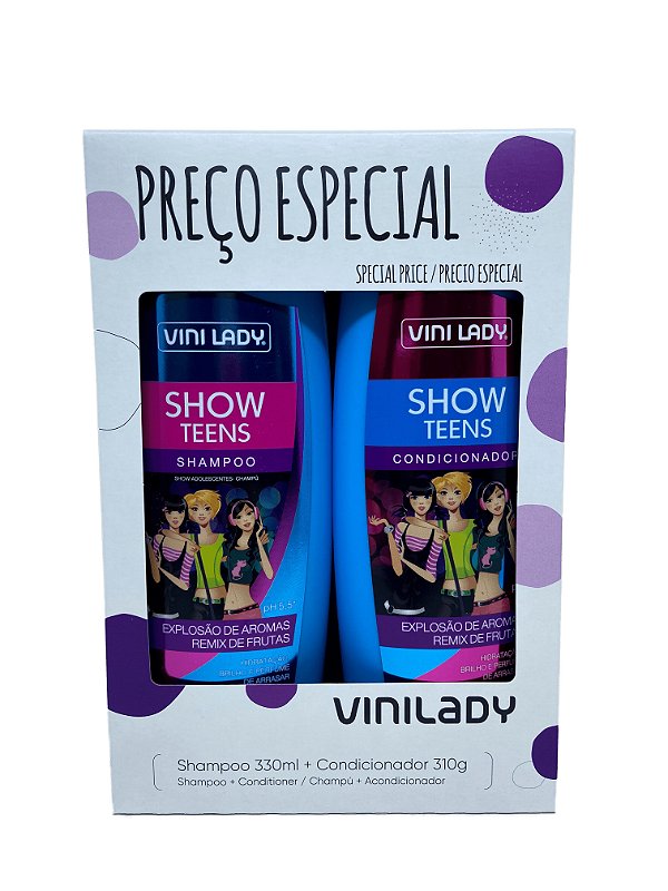 Kit Vinilady Shampoo + Condicionador Show Teens