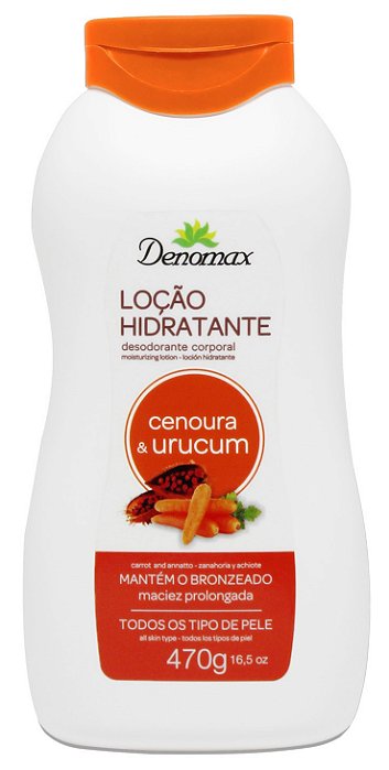 Loção Desodorante Hidratante Cenoura 490g