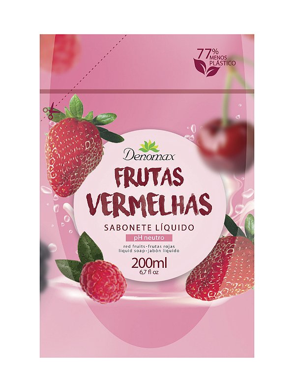 Sachê Sabonete Líquido Frutas Vermelhas 200ml