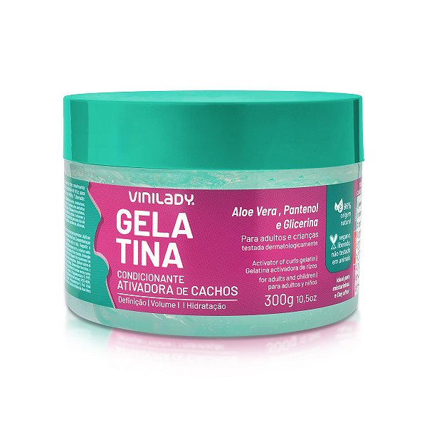 Gelatina Capilar Condicionante Ativadora de Cachos 300g